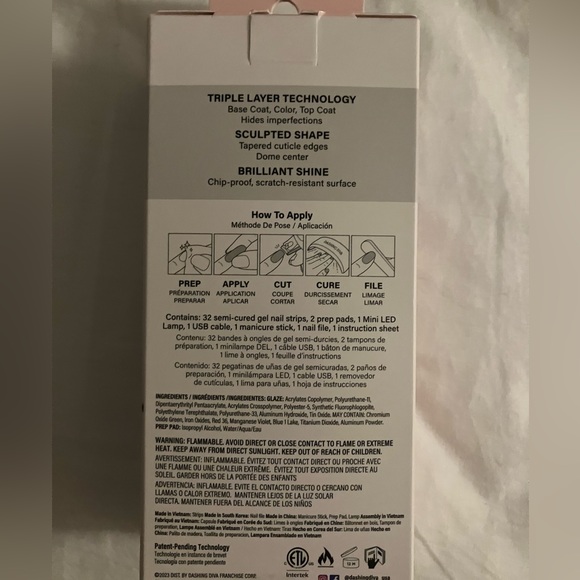 Dashing Diva Glaze Starter Nail Art Kit + Mini LED Lamp in Lovely Pink - 32pc - Picture 10 of 11